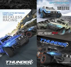 RC Auto 4x4 WD Rally 25km/u - TKKJ K06 - 2.4GHZ - OFF ROAD Sport Thunder Car - 1:16 -Clipper Winkel 1853951751
