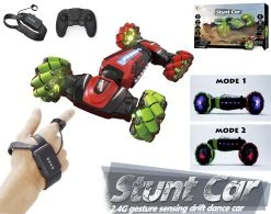 Hand Bestuurbare Radio Grafisch Auto - 2.4GHZ 4WD - Offroad RC Transformer Car - TKKJ - Met Handbediening En Afstandsbediening 2in1 -Clipper Winkel 1857257937