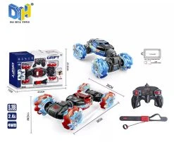 DA HUA TOYS RC Stunt Car 4WD 2.4GHz - Dubbelzijdig Monster Crawler - Hand Bestuurbare Radio Grafisch Auto 16 DA HUA TOYS RC Stunt Car 4WD 2.4GHz - Dubbelzijdig Monster Crawler - Hand Bestuurbare Radio Grafisch Auto -Clipper Winkel 1857961425