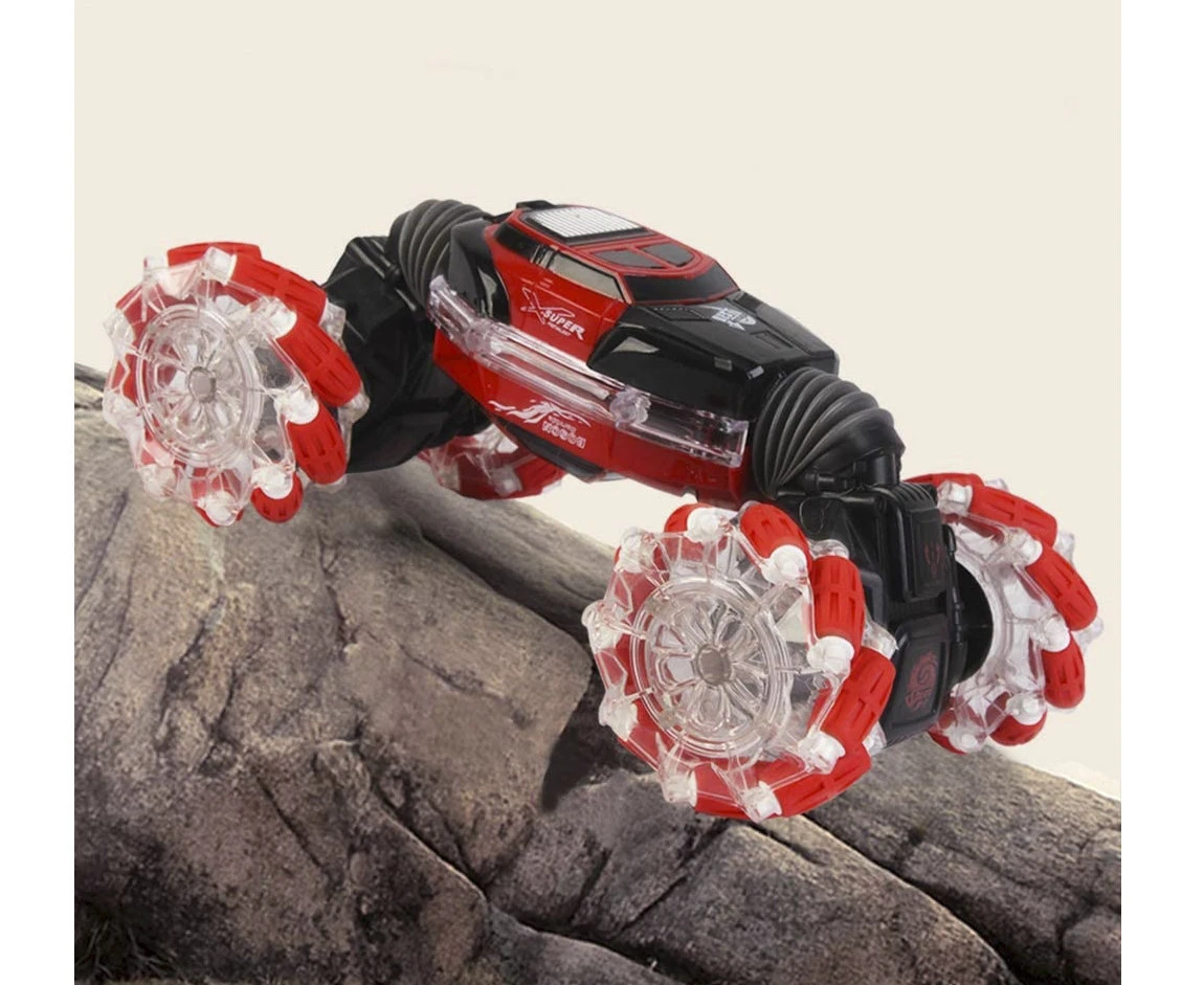 DA HUA TOYS RC Stunt Car 4WD 2.4GHz - Dubbelzijdig Monster Crawler - Hand Bestuurbare Radio Grafisch Auto 11 DA HUA TOYS RC Stunt Car 4WD 2.4GHz - Dubbelzijdig Monster Crawler - Hand Bestuurbare Radio Grafisch Auto - Afbeelding 9