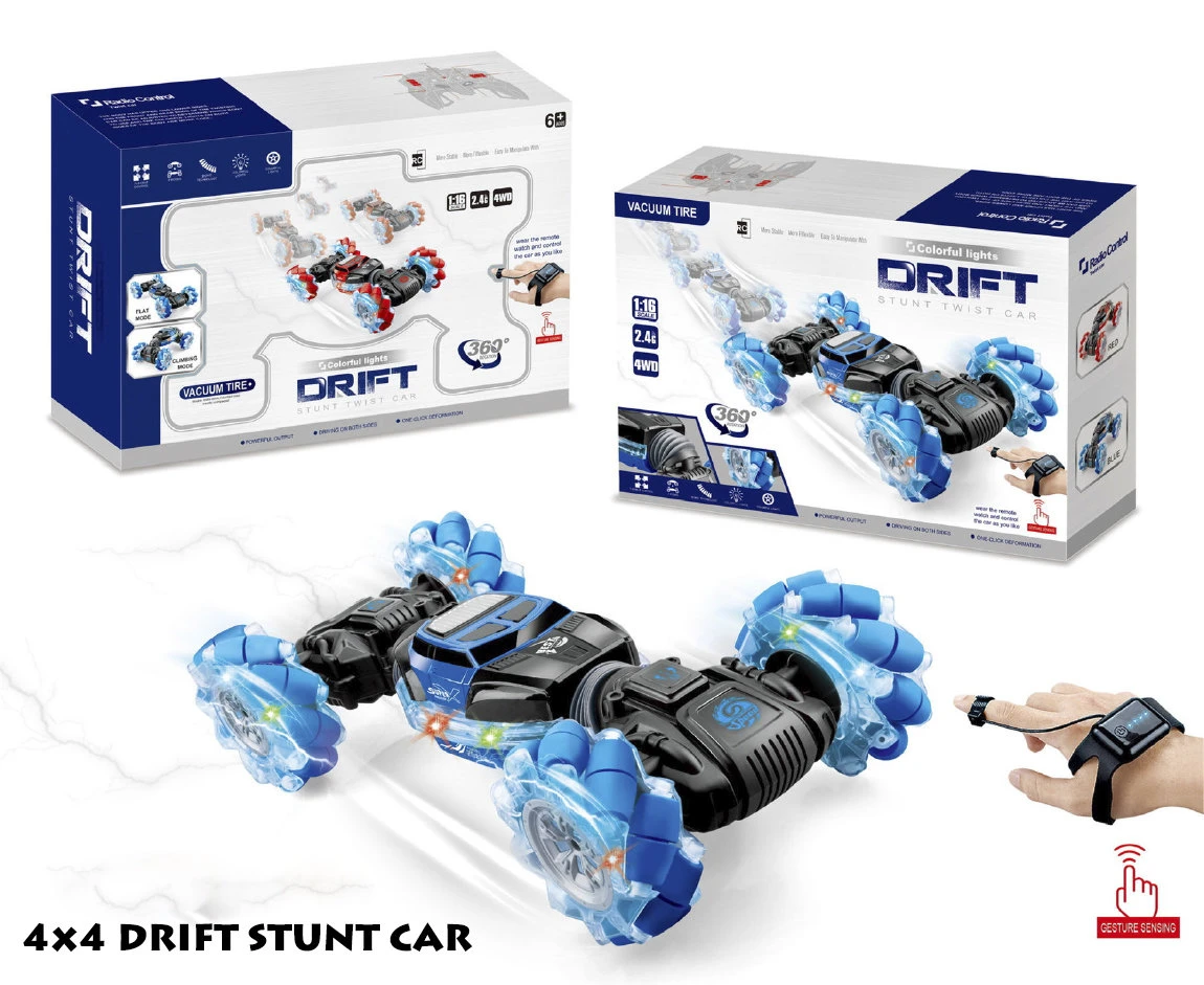 DA HUA TOYS RC Stunt Car 4WD 2.4GHz - Dubbelzijdig Monster Crawler - Hand Bestuurbare Radio Grafisch Auto 3 DA HUA TOYS RC Stunt Car 4WD 2.4GHz - Dubbelzijdig Monster Crawler - Hand Bestuurbare Radio Grafisch Auto