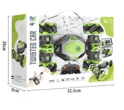 RC Stunt Twisted Car 4WD 2.4GHz - Dubbelzijdig Transformer Auto -LED Lichtjes En Muziek Roze -Clipper Winkel 1861716591