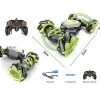 RC Stunt Twisted Car 4WD 2.4GHz - Dubbelzijdig Transformer Auto -LED Lichtjes En Muziek Groen
