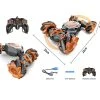 RC Stunt Twisted Car 4WD 2.4GHz - Dubbelzijdig Transformer Auto -LED Lichtjes En Muziek Oranje
