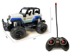 Rc Politie Auto - Afstand Bestuurbare Rock Crawler - Speelgoed Auto 1:28 - Storm Off-road Car