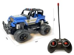24WINKELEN Rc Politie Auto - Afstand Bestuurbare Rock Crawler - Speelgoed Auto 1:28 - Storm Off-road Car