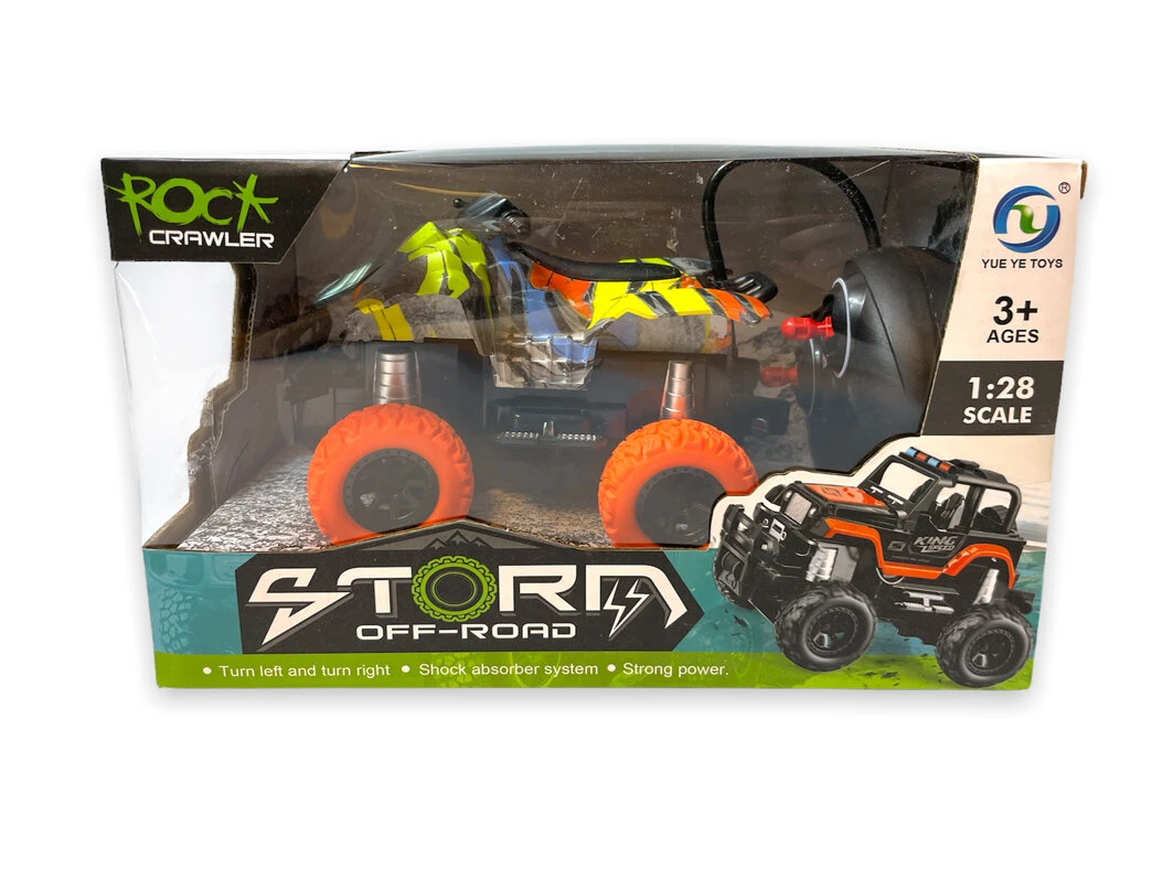 24WINKELEN Rc Quad - Afstand Bestuurbare Rock Crawler - Speelgoed Quad 1:28 - Storm Off-road Quad 6 24WINKELEN Rc Quad - Afstand Bestuurbare Rock Crawler - Speelgoed Quad 1:28 - Storm Off-road Quad - Afbeelding 4