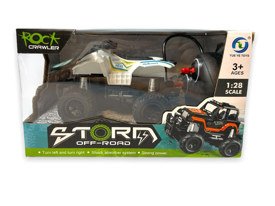 24WINKELEN Rc Polite Quad - Afstand Bestuurbare Rock Crawler - Speelgoed Quad 1:28 - Storm Off-road Quad 7 24WINKELEN Rc Polite Quad - Afstand Bestuurbare Rock Crawler - Speelgoed Quad 1:28 - Storm Off-road Quad - Afbeelding 5