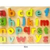 Houten Alfabet Inlegpuzzel Speelgoed - Puzzel Bord Met Letters- 30x22.5 CM