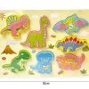 Houten Inlegpuzzel Dinosaurus Speelgoed - Vormen Puzzel Bord Met Dino's - 30x22.5 CM
