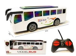 24WINKELEN Radiografisch Bestuurbare Bus - 3D Led Licht - RC Tour Bus Speelgoed