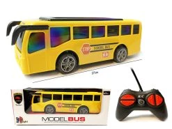 24WINKELEN Radiografisch Bestuurbare Bus - 3D Led Licht - RC Tour Bus Speelgoed