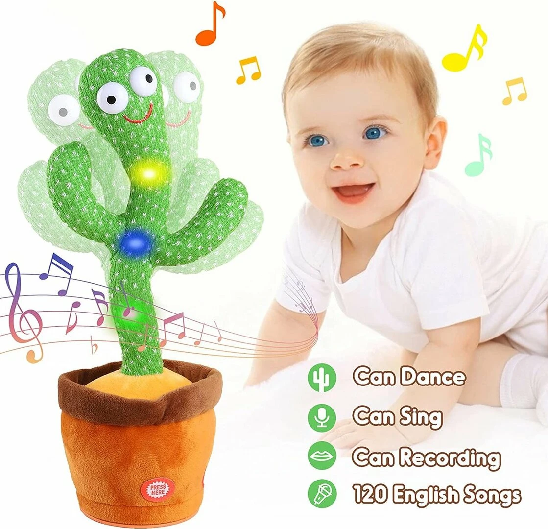 Talking Cactus 32CM Oplaadbaar - Dansende En Pratende Interactieve Knuffel - Bekend Van TikTok - Dancing Cactus - Voice Opname - Pluche Speelgoed 9 Talking Cactus 32CM Oplaadbaar - Dansende En Pratende Interactieve Knuffel - Bekend Van TikTok - Dancing Cactus - Voice Opname - Pluche Speelgoed - Afbeelding 7