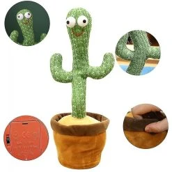 Talking Cactus 32CM Oplaadbaar - Dansende En Pratende Interactieve Knuffel - Bekend Van TikTok - Dancing Cactus - Voice Opname - Pluche Speelgoed 17 Talking Cactus 32CM Oplaadbaar - Dansende En Pratende Interactieve Knuffel - Bekend Van TikTok - Dancing Cactus - Voice Opname - Pluche Speelgoed -Clipper Winkel 1886086791