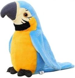 Pratende Papegaai - Talking Parrot - Pratende Interactieve Knuffel - Bekend Van TikTok - Voice Opname - Kinderen/Baby - Speelgoed