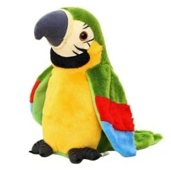 Pratende Papegaai - Talking Parrot - Pratende Interactieve Knuffel - Bekend Van TikTok - Voice Opname - Kinderen/Baby - Speelgoed