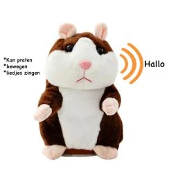 Pratende Hamster - Talking Hamster - Pratende Interactieve Knuffel - Bekend Van TikTok - Voice Opname, Zingen En Bewegen - Kinderen/Baby - Speelgoed 19 Pratende Hamster - Talking Hamster - Pratende Interactieve Knuffel - Bekend Van TikTok - Voice Opname, Zingen En Bewegen - Kinderen/Baby - Speelgoed -Clipper Winkel 1886342511