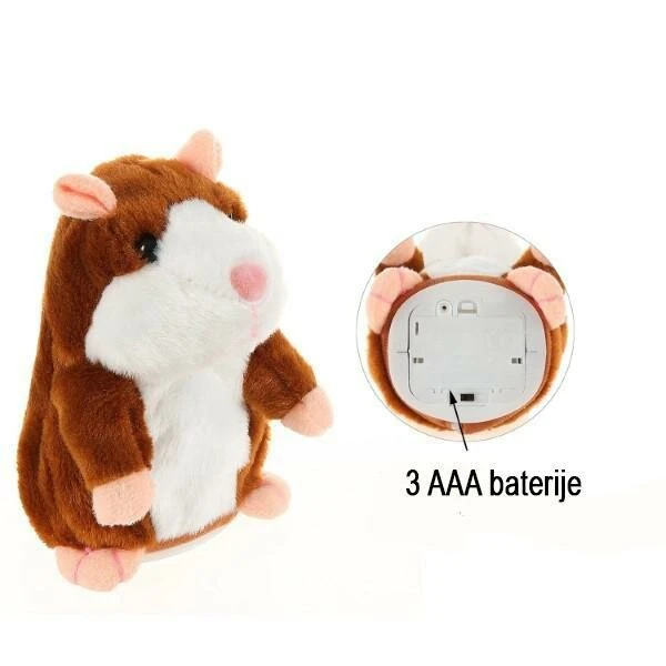 Pratende Hamster - Talking Hamster - Pratende Interactieve Knuffel - Bekend Van TikTok - Voice Opname, Zingen En Bewegen - Kinderen/Baby - Speelgoed 9 Pratende Hamster - Talking Hamster - Pratende Interactieve Knuffel - Bekend Van TikTok - Voice Opname, Zingen En Bewegen - Kinderen/Baby - Speelgoed - Afbeelding 7