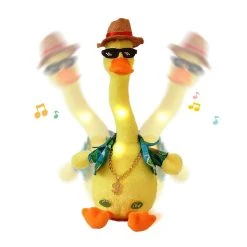 Pratende Eend Met Kostuum - Oplaadbaar - Dansende En Pratende Interactieve Knuffel 32CM - Bekend Van TikTok - Talking & Dancing Duck - Voice Opname - 120 Liedjes - Pluche Speelgoed -Clipper Winkel 1886405121