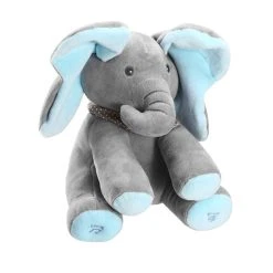 Flappy Olifant - Interactief Knuffel Speelgoed - Kiekeboe - Beweegt Met De Oren - Voice Opname -Clipper Winkel 1887157581