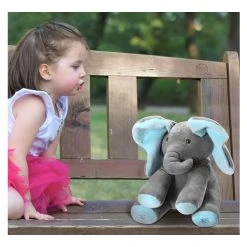 Flappy Olifantje - Interactief Knuffel Speelgoed - Kiekeboe - Pratende Olifant 30CM -Clipper Winkel 1887158058