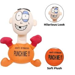 Punch Me Anti Stress Pop - Interactieve Speelgoed Boks Pop - Schreeuwt Bij En Stoot - 20CM -Clipper Winkel 1887163875
