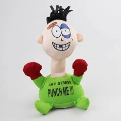 Punch Me Anti Stress Pop - Interactieve Speelgoed Boks Pop - Schreeuwt Bij En Stoot - 20CM -Clipper Winkel 1887163893