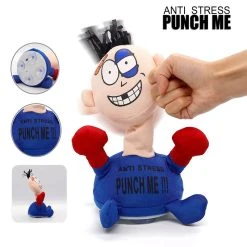 Punch Me Anti Stress Pop - Interactieve Speelgoed Boks Pop - Schreeuwt Bij En Stoot - 20CM -Clipper Winkel 1887163977