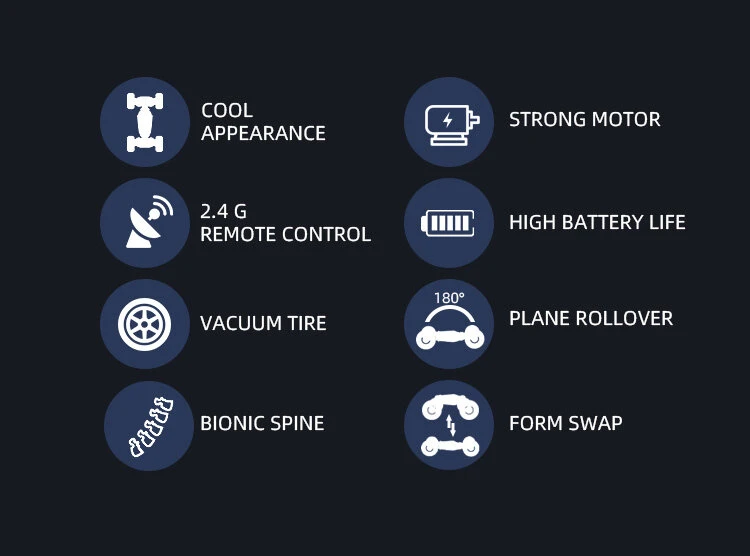 TKKJ RC Twist Auto 2.4ghz - Transformeert Laag/hoog - Rc Stunt Car 13 TKKJ RC Twist Auto 2.4ghz - Transformeert Laag/hoog - Rc Stunt Car - Afbeelding 11