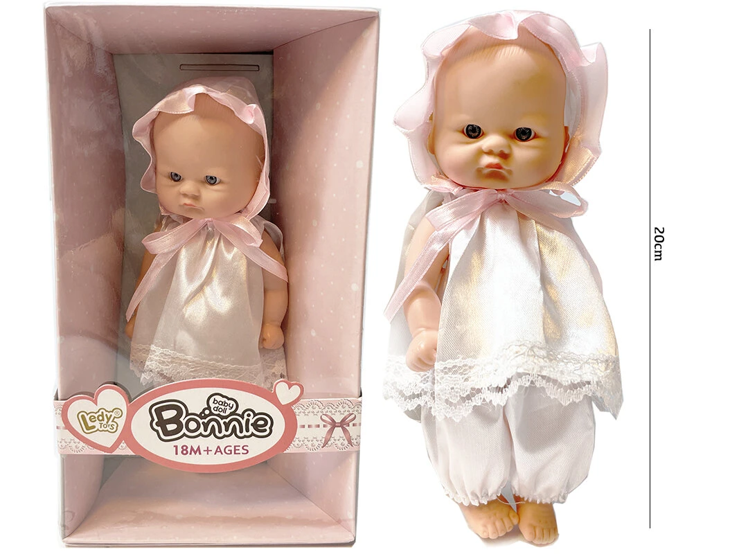 Ledy Toys Reborn Babypop Met Kapje - Schattige Baby Pop Bonnie - Zachte Knuffel Pop - 20CM 4 Ledy Toys Reborn Babypop Met Kapje - Schattige Baby Pop Bonnie - Zachte Knuffel Pop - 20CM - Afbeelding 2