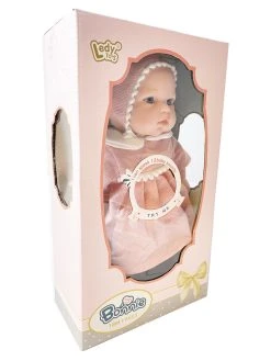Ledy Toys Babypop Bonnie - Schattige En Zachte Knuffel Baby Pop - Maakt 12 Babygeluiden - 30.5CM -Clipper Winkel 1895698617