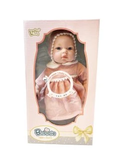 Ledy Toys Babypop Bonnie - Schattige En Zachte Knuffel Baby Pop - Maakt 12 Babygeluiden - 30.5CM -Clipper Winkel 1895698620