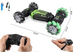 RC Dazzle Light Twist Car - Radiografisch Bestuurbare 4WD Stunt Auto - Offroad - TKKJ - Transformer Auto Met Hand En Afstandsbediening Bestuurbaar