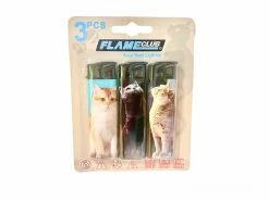 Aanstekers Blister Van 3 Stuks Geassorteerde Kleuren KAT.