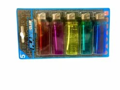 FLAME CLUB Aanstekers Blister Van 5 Stuks.