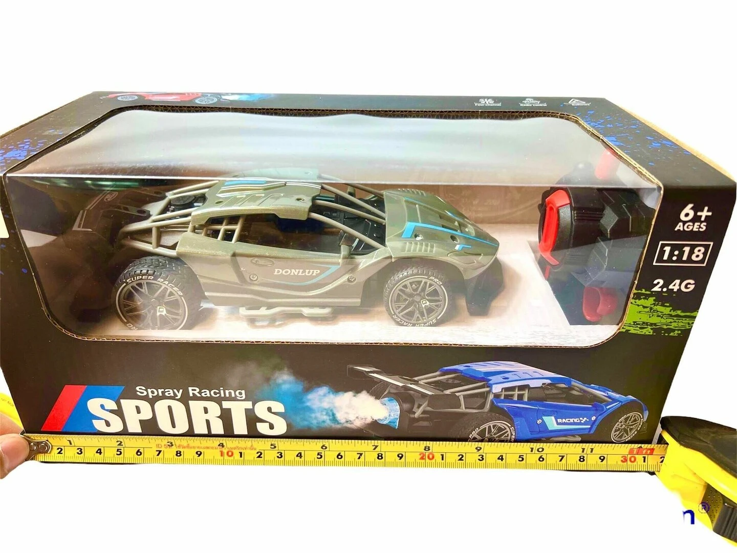 DA HUA TOYS Spray Racing Sport Car - Radiografisch Bestuurbare Auto - 2.4gh Met Rook 14 DA HUA TOYS Spray Racing Sport Car - Radiografisch Bestuurbare Auto - 2.4gh Met Rook - Afbeelding 12