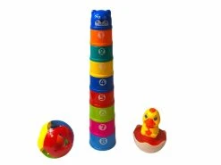 FENG LING SIX ONE EIGHT Baby Stapelbekers + Tuimelaar - Bal Educatief Speelgoed -Clipper Winkel 1912076046