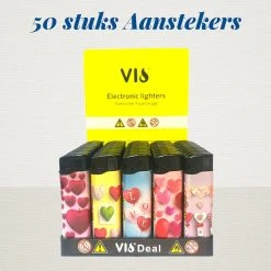 Unilite Aanstekers Hartjes Klik 50 Stuks -Clipper Winkel 1912916400