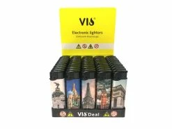 Unilite Klik Aanstekers Met EU Steden Print -Clipper Winkel 1912980618