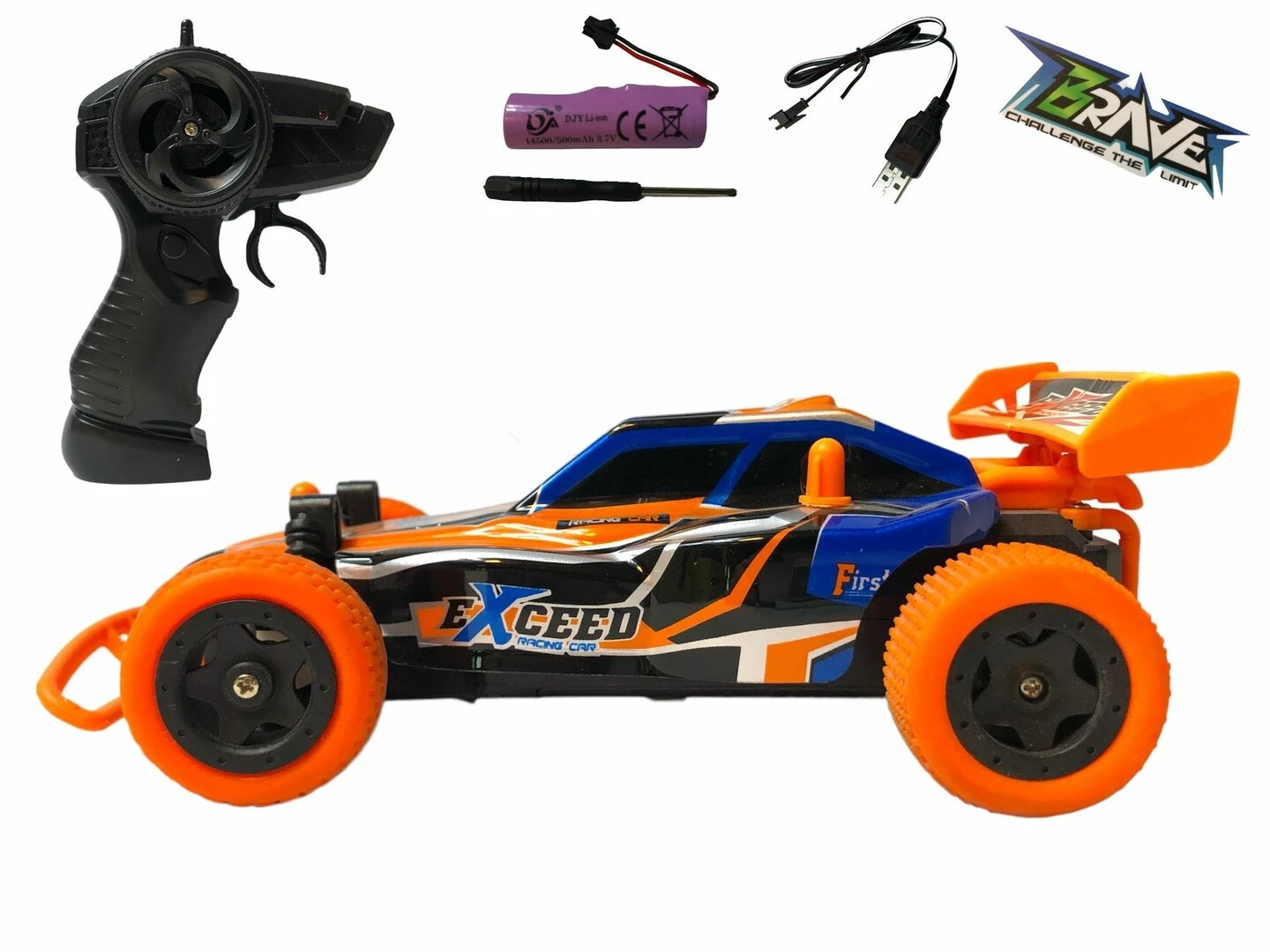 BRAVE CHALLENGE THE LIMIT RC Race Mini Buggy 1/24 2.4GHz 12 BRAVE CHALLENGE THE LIMIT RC Race Mini Buggy 1/24 2.4GHz - Afbeelding 10