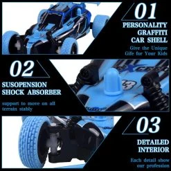 BRAVE CHALLENGE THE LIMIT RC Race Buggy - Radio Grafisch Bestuurbare Auto 12km/u - 1:24 -Clipper Winkel 1932697323