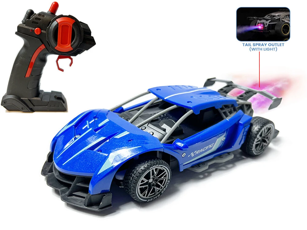 DA HUA TOYS Spray Racing Sport Car - Radiografisch Bestuurbare Auto - 2.4gh Met Rook 3 DA HUA TOYS Spray Racing Sport Car - Radiografisch Bestuurbare Auto - 2.4gh Met Rook