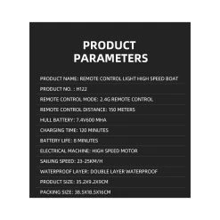 RC Boot - Speed Race Boat Maniac X - 20KM/U - 2.4Ghz Afstand Bestuurbaar - TKKJ H122 -Clipper Winkel 1936031556