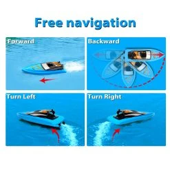 Rc Boot- H130 TKKJ -10km/u - Oplaadbaar - 2.4ghz Bestuurbaar Boot - 1:47 -Clipper Winkel 1936067529