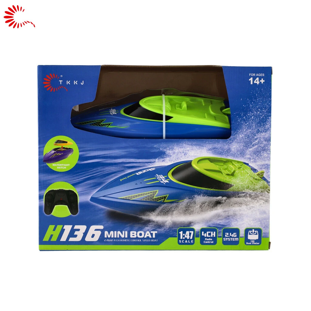 Rc Boot H136 - 2.4ghz -10km/h - 1:47 - Beginners Boot 10 Rc Boot H136 - 2.4ghz -10km/h - 1:47 - Beginners Boot - Afbeelding 8
