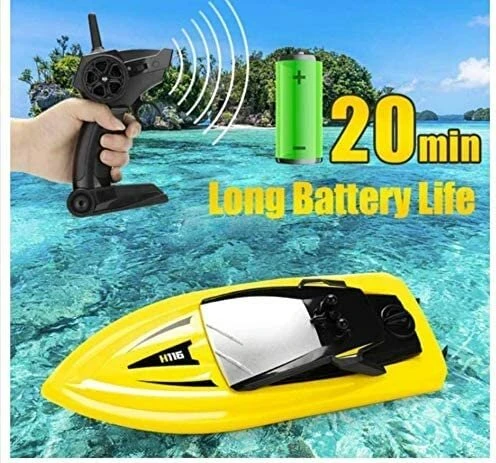 SkyTech Rc Boat H116 - Radiografisch Bestuurbaar Boot 2.4GHZ - 1:47 Geel 9 SkyTech Rc Boat H116 - Radiografisch Bestuurbaar Boot 2.4GHZ - 1:47 Geel - Afbeelding 7