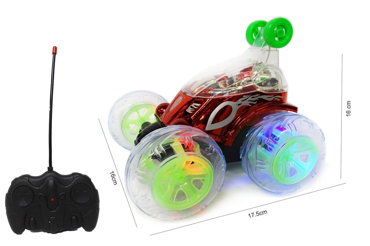 24WINKELEN Rc Stunt Car - Acrobatische Afstand Bestuurbaar Auto Met 360º Draaiende Wielen - Oplaadbaar 17.5CM 3 24WINKELEN Rc Stunt Car - Acrobatische Afstand Bestuurbaar Auto Met 360º Draaiende Wielen - Oplaadbaar 17.5CM