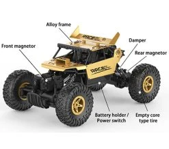 JDToys RC 2.4GHz Monster 4WD METAL CRAWLER 1:18 |rc Auto Silver -Clipper Winkel 517039492