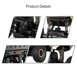 JDToys RC 2.4GHz Monster 4WD METAL CRAWLER 1:18 |rc Auto Gold -Clipper Winkel 517039837