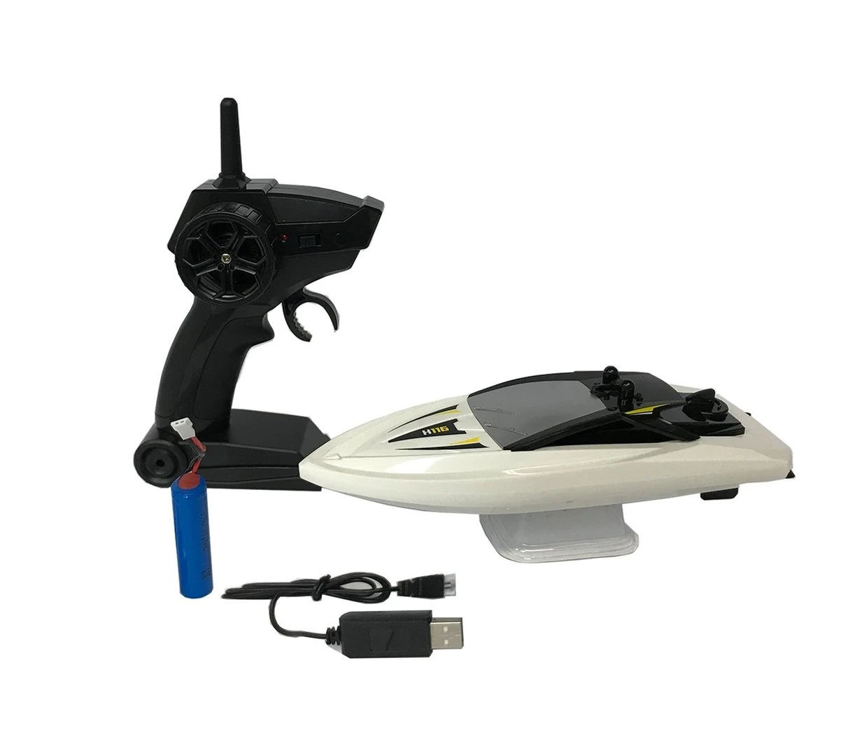 SkyTech Rc Mini Boot H116 - Radiografisch Bestuurbaar Boot 2.4GHZ - 1:47 8 SkyTech Rc Mini Boot H116 - Radiografisch Bestuurbaar Boot 2.4GHZ - 1:47 - Afbeelding 6